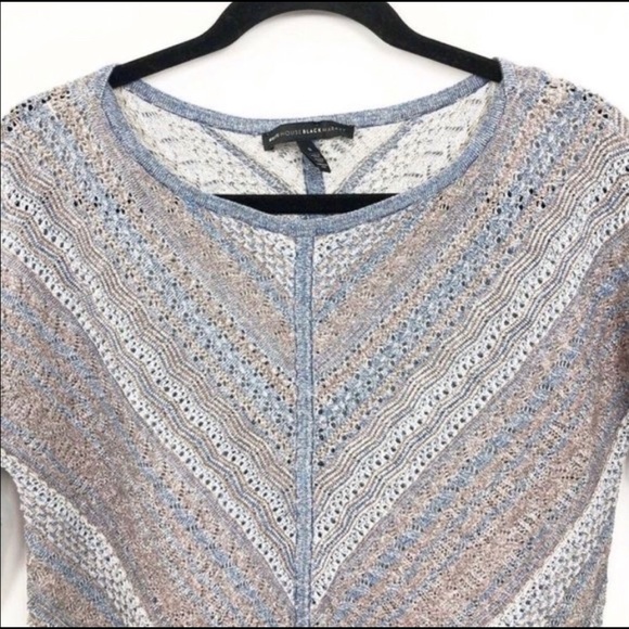 WHBM rose gold and and silver beautiful sweater. - Picture 2 of 6